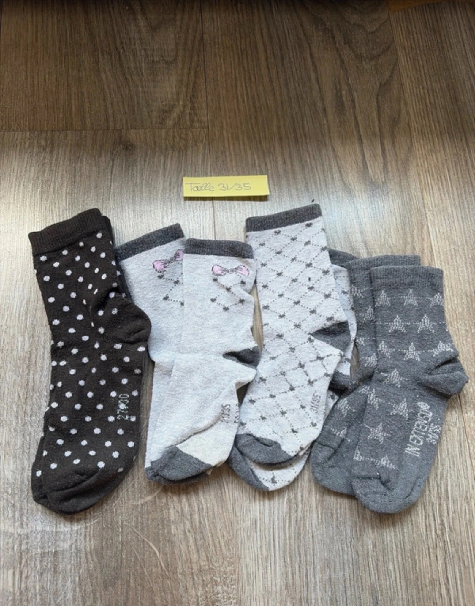 Lot de 4 paires de chaussettes 31/35